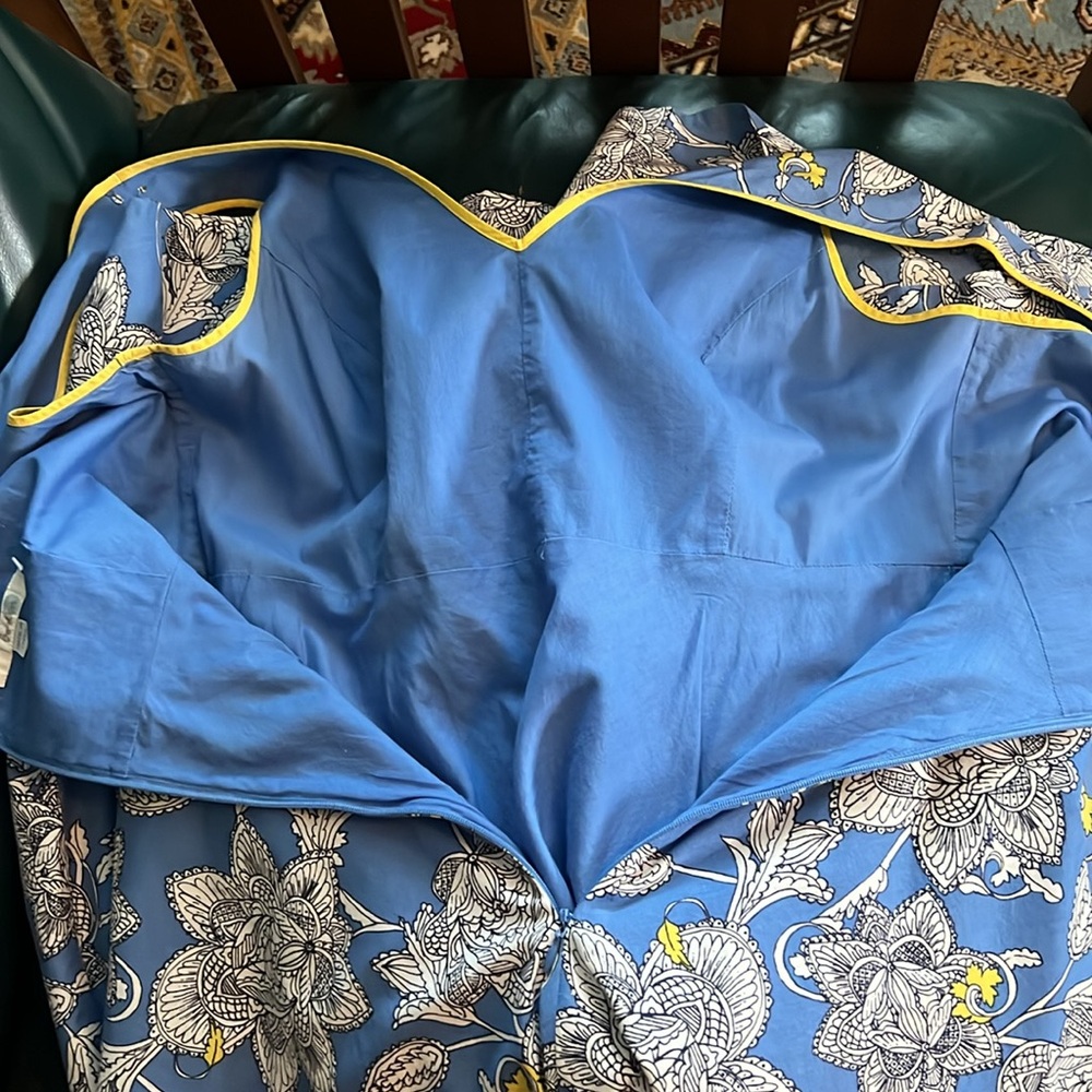 Blue print cotton sundress - Picture 6 of 7